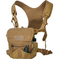 Mystery Ranch Bino Harness 10x chest-closure keeps binoculars secure in rugged terrain