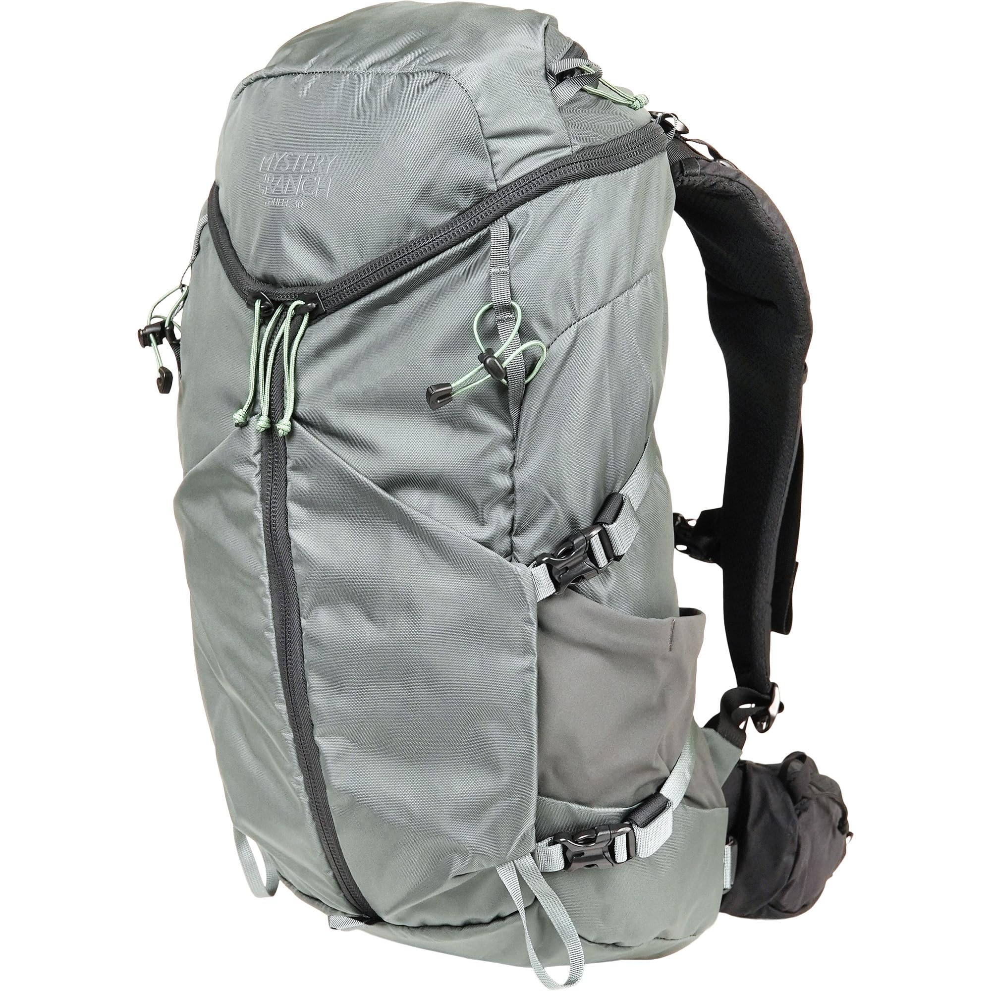 Mystery Ranch Coulee 30 backpack front view for compact daily hiking carry.