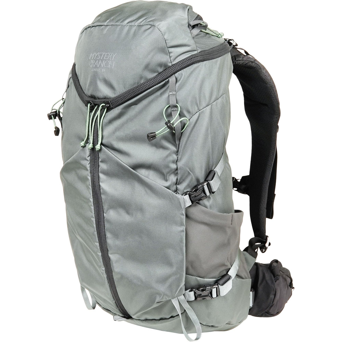 Mystery Ranch Coulee 30 backpack front view for compact daily hiking carry.