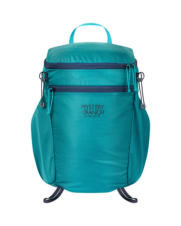 Mystery Ranch In & Out aqua Robic Ripstop fabric emphasizes durability