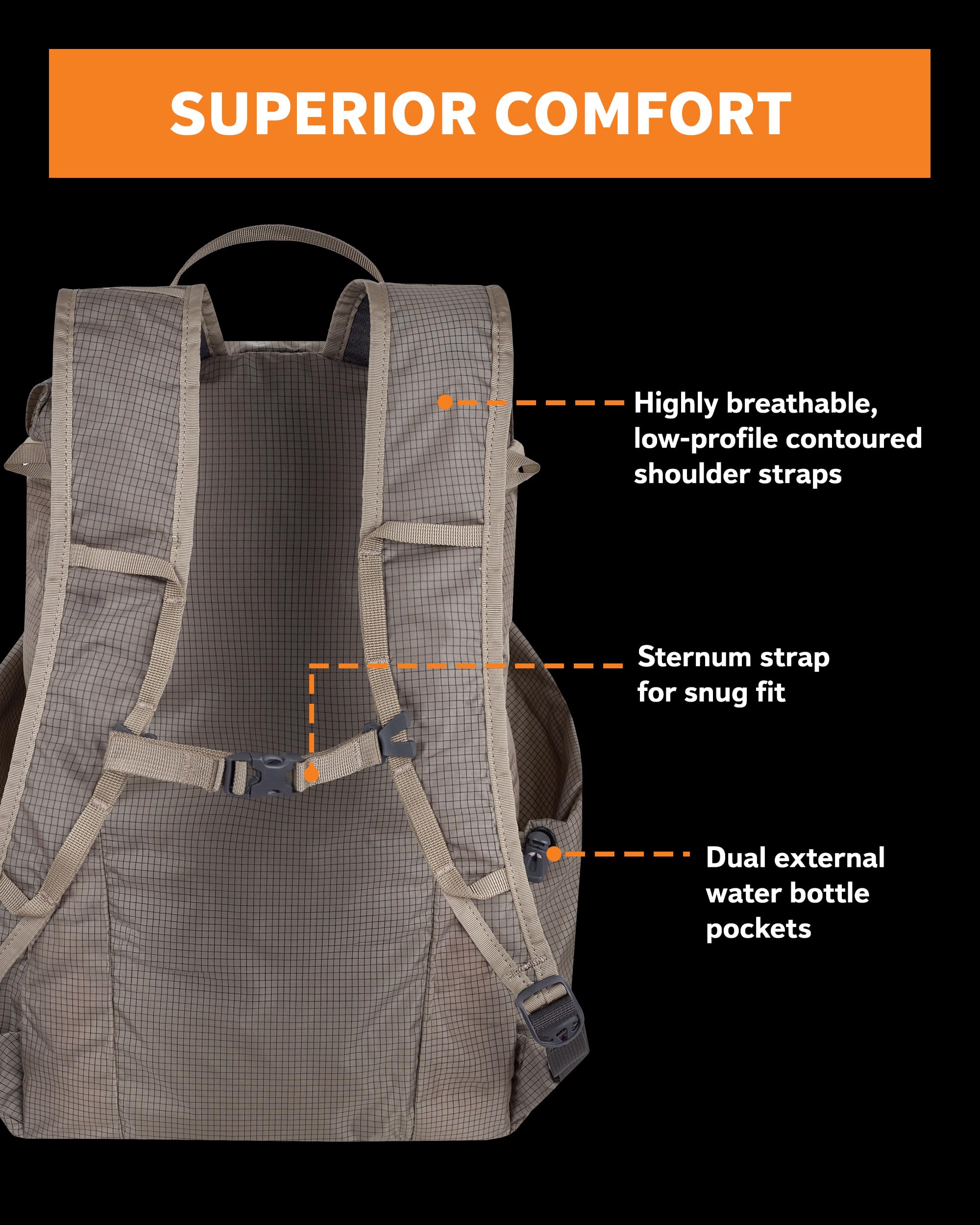 Mystery Ranch In & Out aqua top-loading design for quick access and organized packing