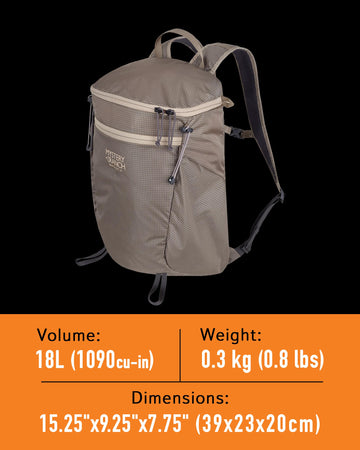 Mystery Ranch In & Out aqua external water pockets for easy hydration reminders