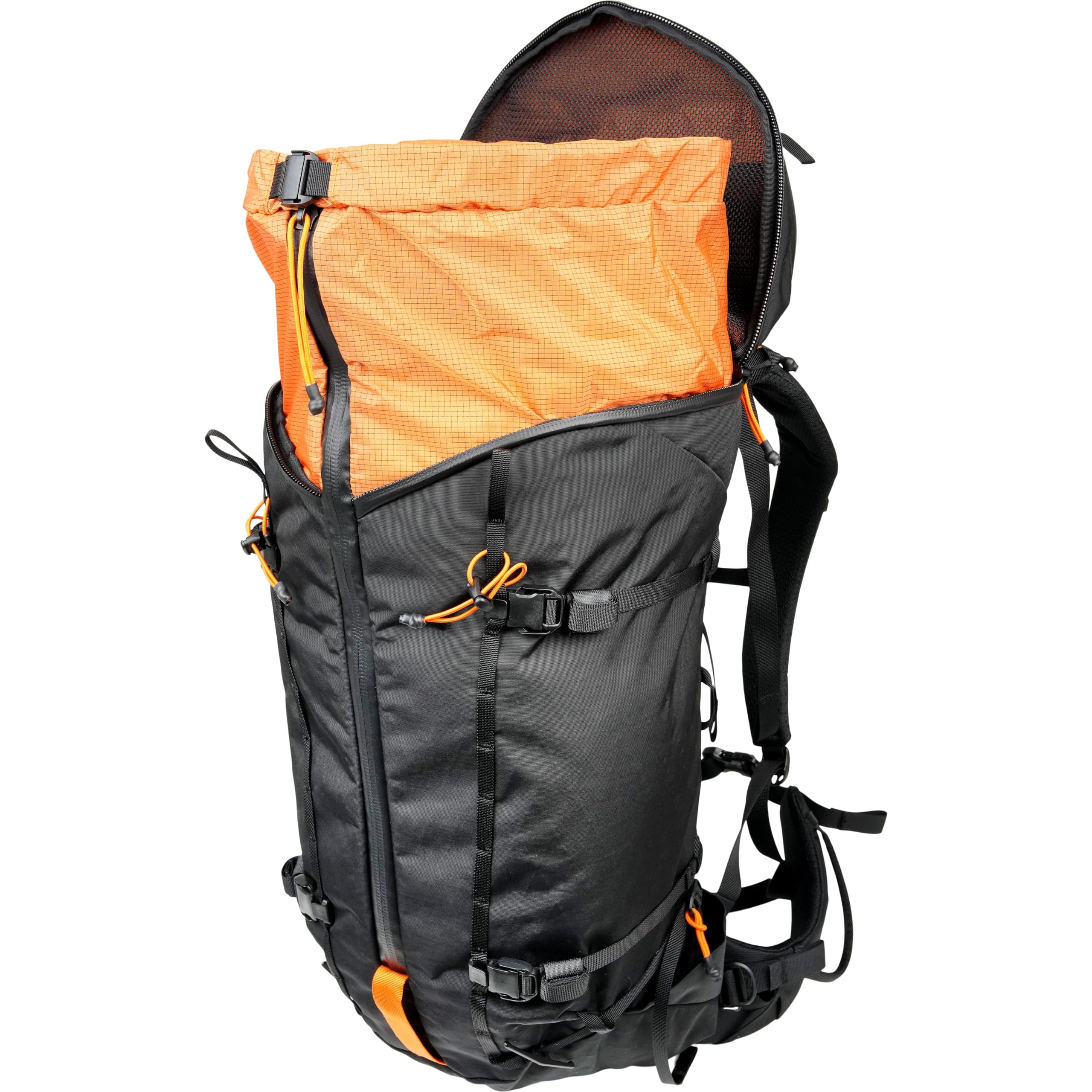 Mystery Ranch Scree 33 hydration sleeve image shows hydration-ready design for longer outings.