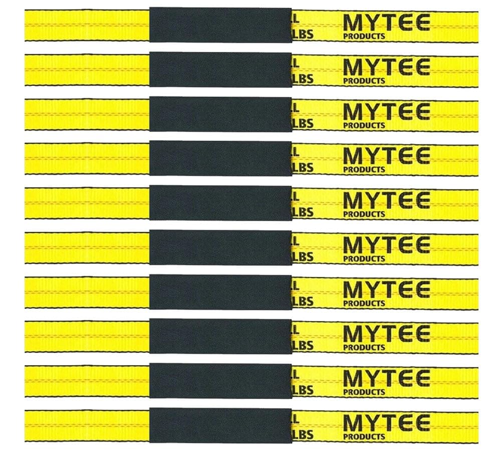 Mytee Products Cordura strap protectors on 12 in by 4 in webbing reduce surface wear