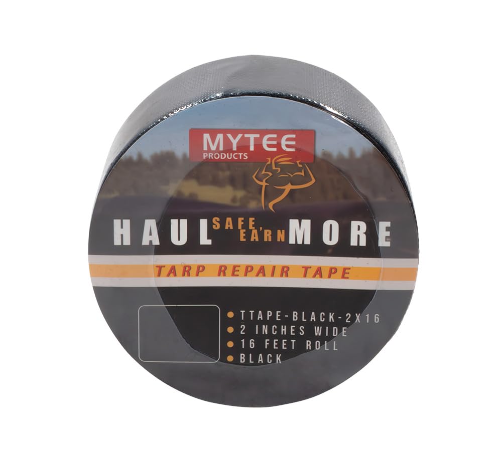 Mytee Products outdoor-ready UV-resistant tarp tape ideal for harsh weather.