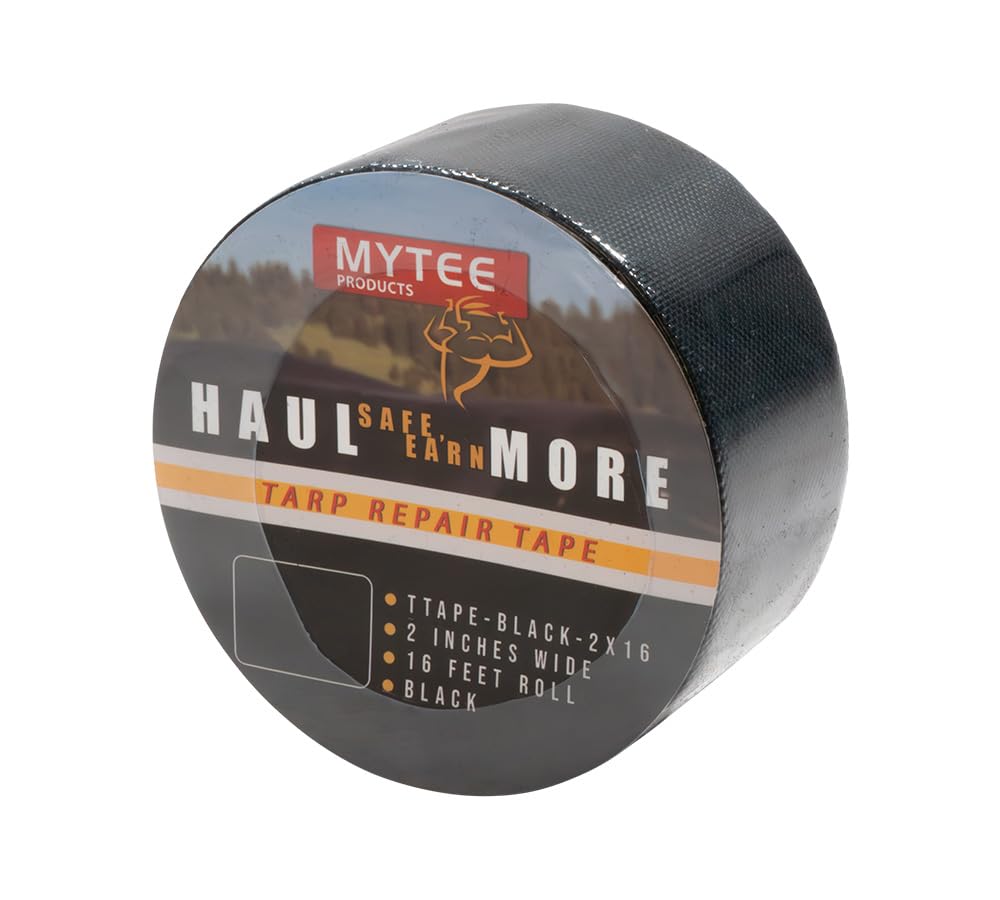 Mytee Products tarp patch kit tape for large repairs and multi-size patches.