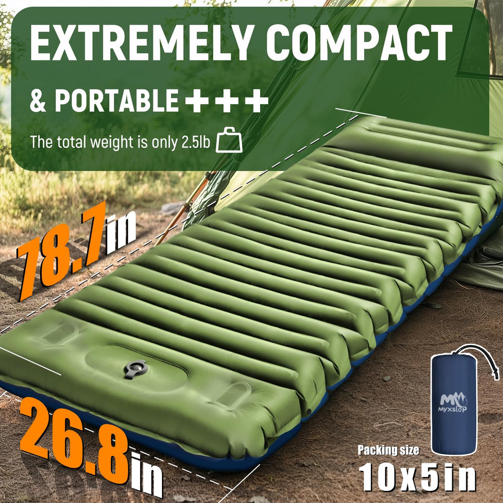 Myxslop camping mat made of durable nylon with TPU coating for rugged use
