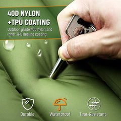 Myxslop ultralight sleeping pad packed for backpacking trips