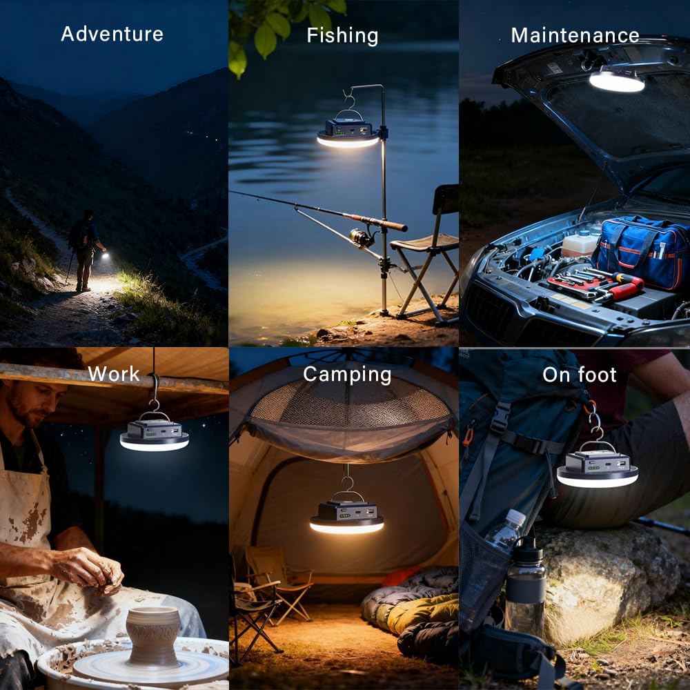 M.Y.Z. Wanderer camping light dimming and mode switching for versatile night use
