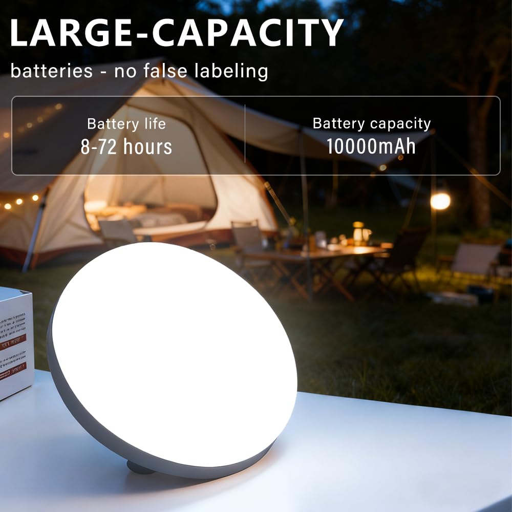 M.Y.Z. Wanderer camping light USB charging with large 10000mAh battery for long nights