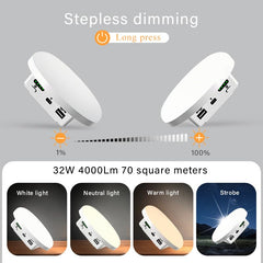 M.Y.Z. Wanderer light mounted on tent hook provides hands-free lighting for cooking.
