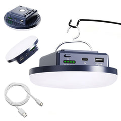 M.Y.Z. Wanderer camping light front view showing compact brightness for tent illumination