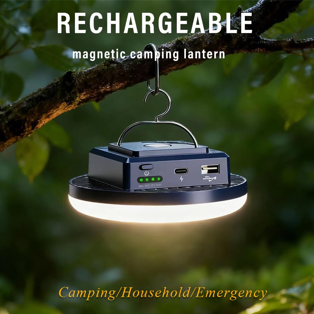 M.Y.Z. Wanderer camping light side view highlighting portable pocket-friendly design for easy travel