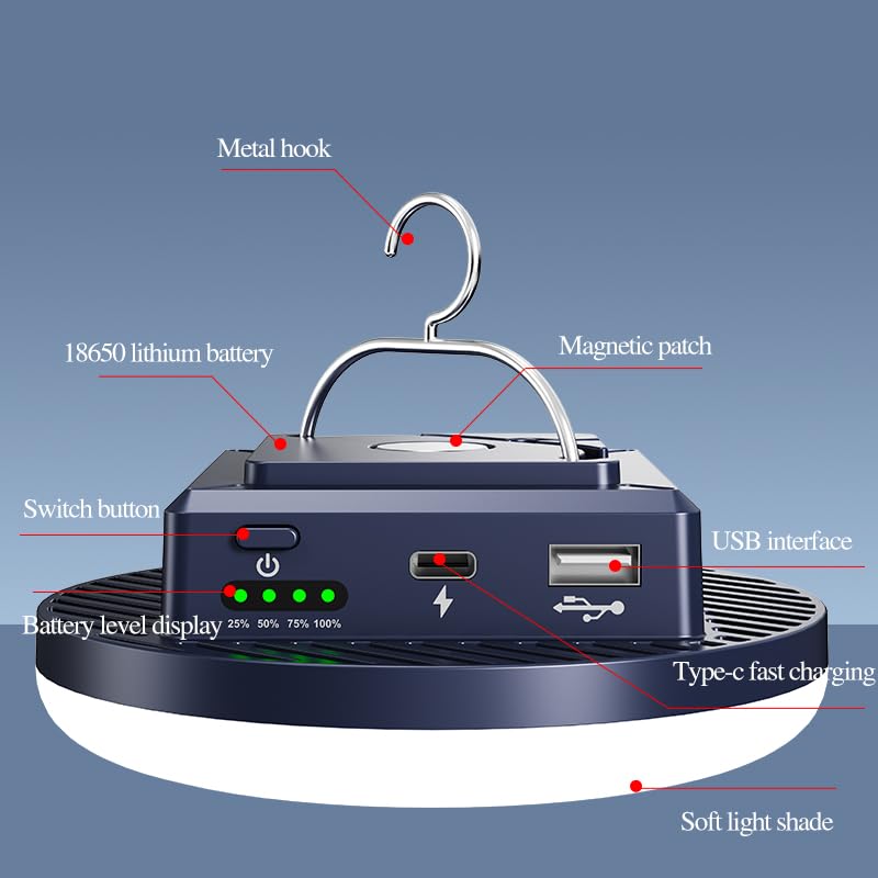 M.Y.Z. Wanderer USB recharge-capability keeps the lantern ready during outdoor adventures.