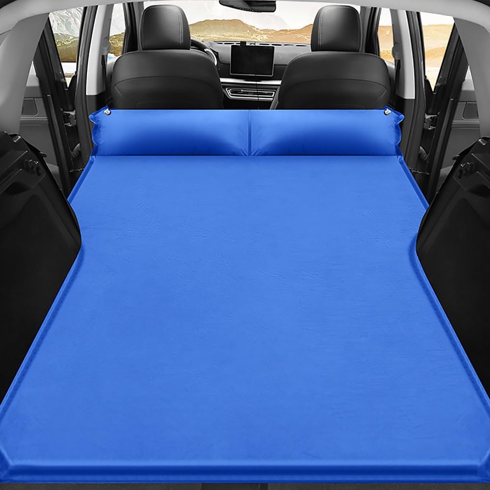 MZYLW Kia Carnival backseat inflatable mattress in blue for cozy rest on road trips