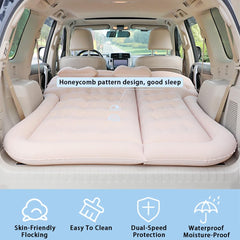 MZYRZ inflatable mattress installed in Ford Excursion trunk for comfort