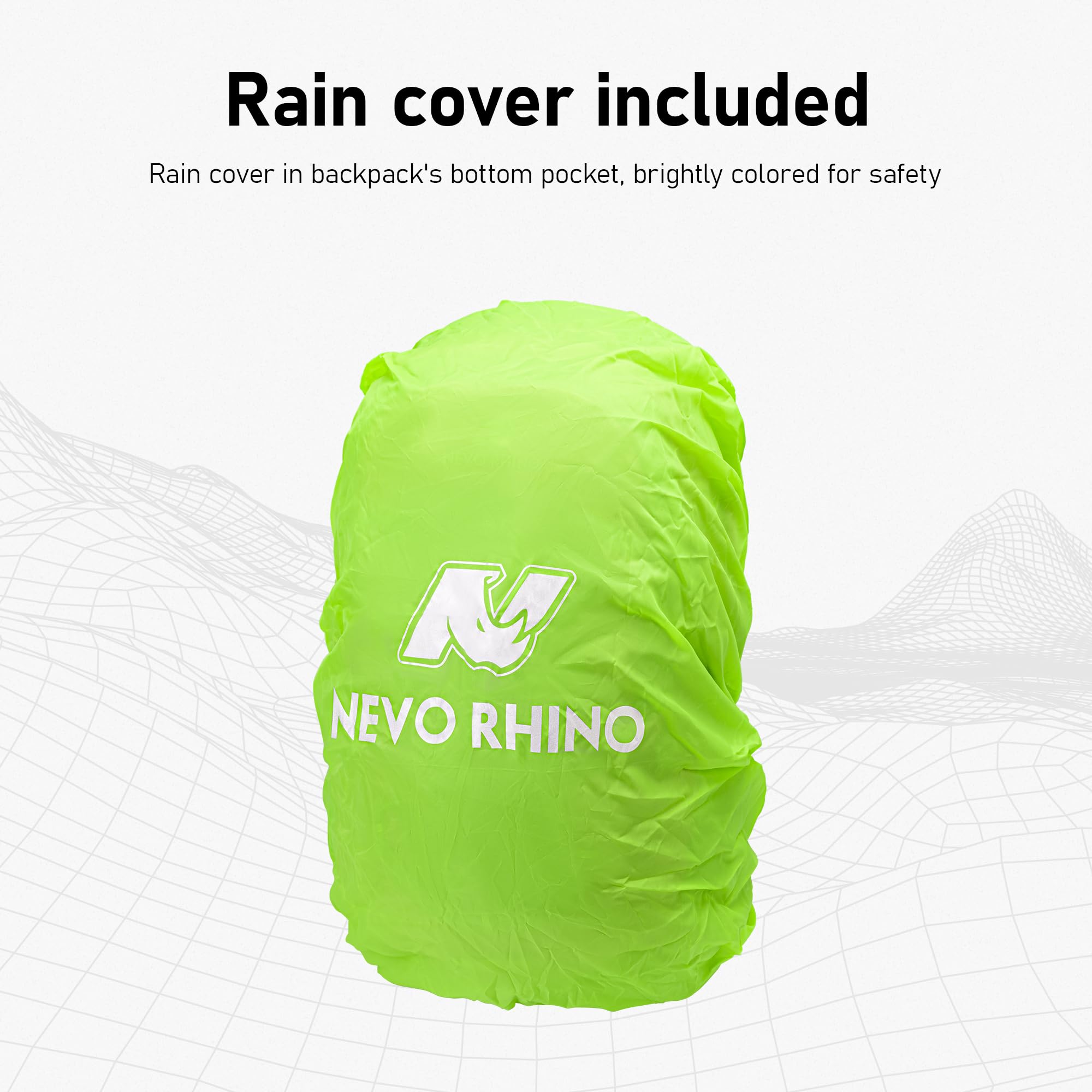 N NEVO RHINO hiking backpack 20L ergonomic shoulder straps for comfort