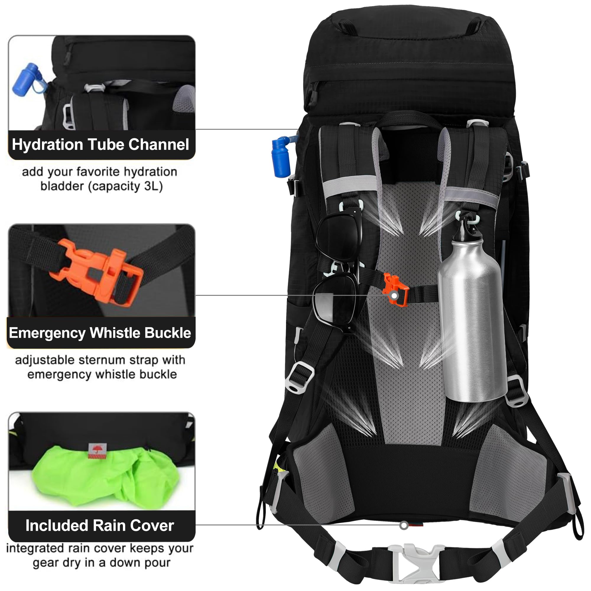 N NEVO RHINO waterproof rain cover stowed protects gear in unexpected showers