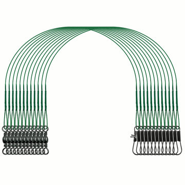 Narcissus wire leaders in 7-inch size with swivels and snaps