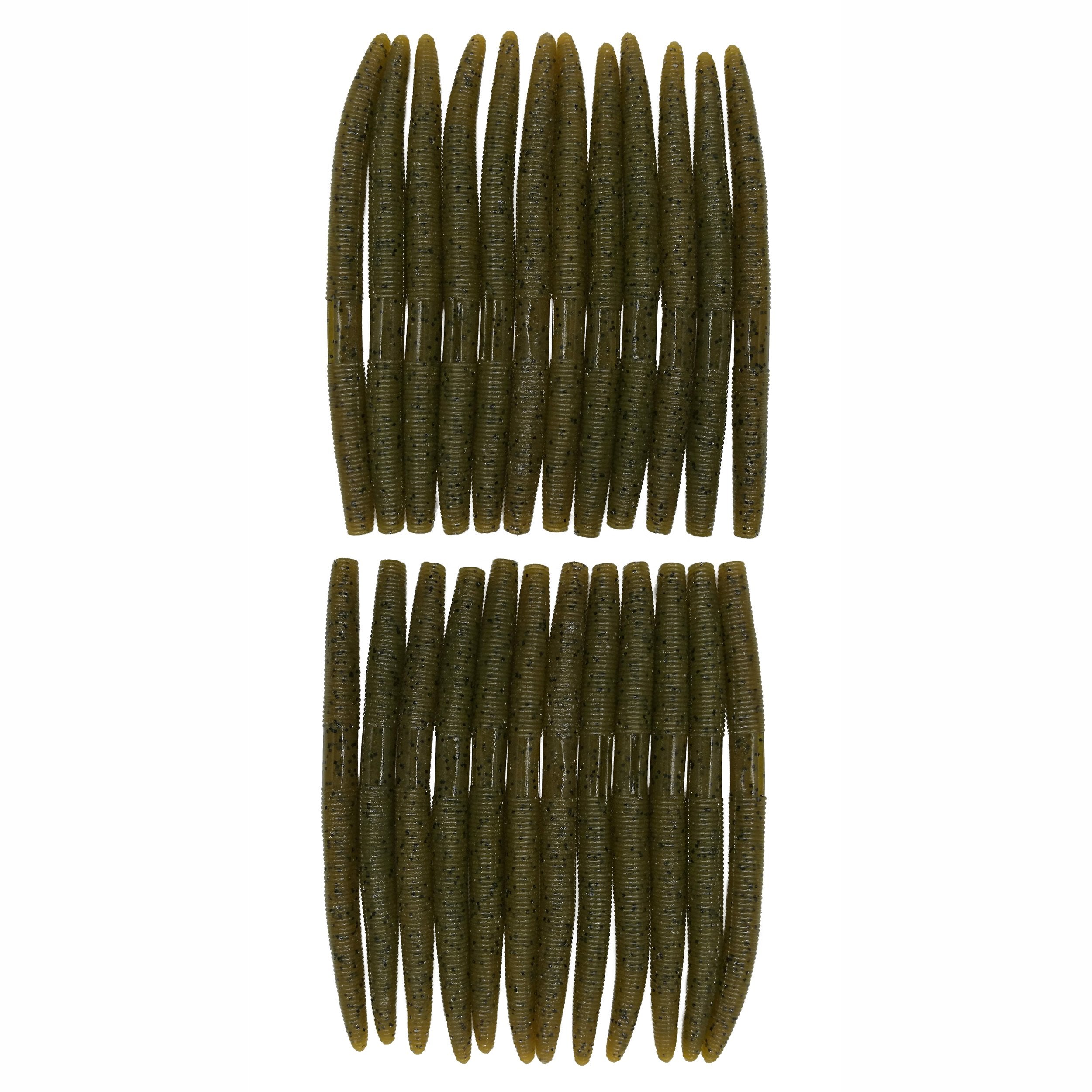 Nawaish Senko bait in pink watermelon double color, close-up highlighting dual-tone lure for casting