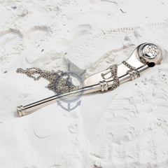 Nagina International boatswain's pipe with chain in home nautical setup