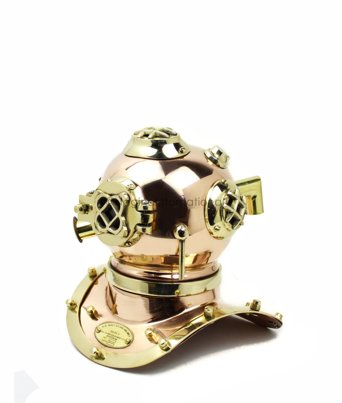Nagina International desk-display diving helmet highlighting retro nautical styling
