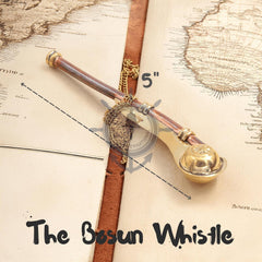 Nagina International rosewood anchor case secures the whistle with elegant maritime style.