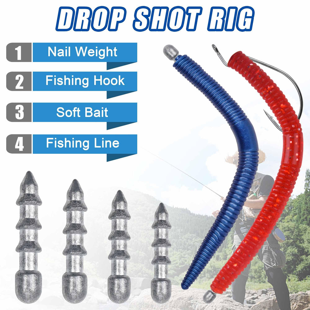 Nail weight sinkers 1/8 oz in a 70 piece box