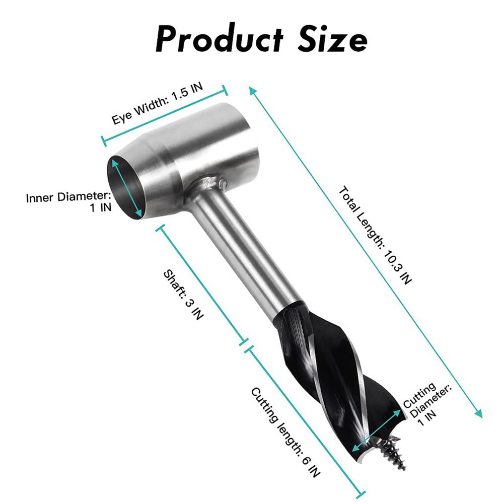 Naiveferry Bushcraft Hand Auger Wrench compact and easy to pack in a backpack.