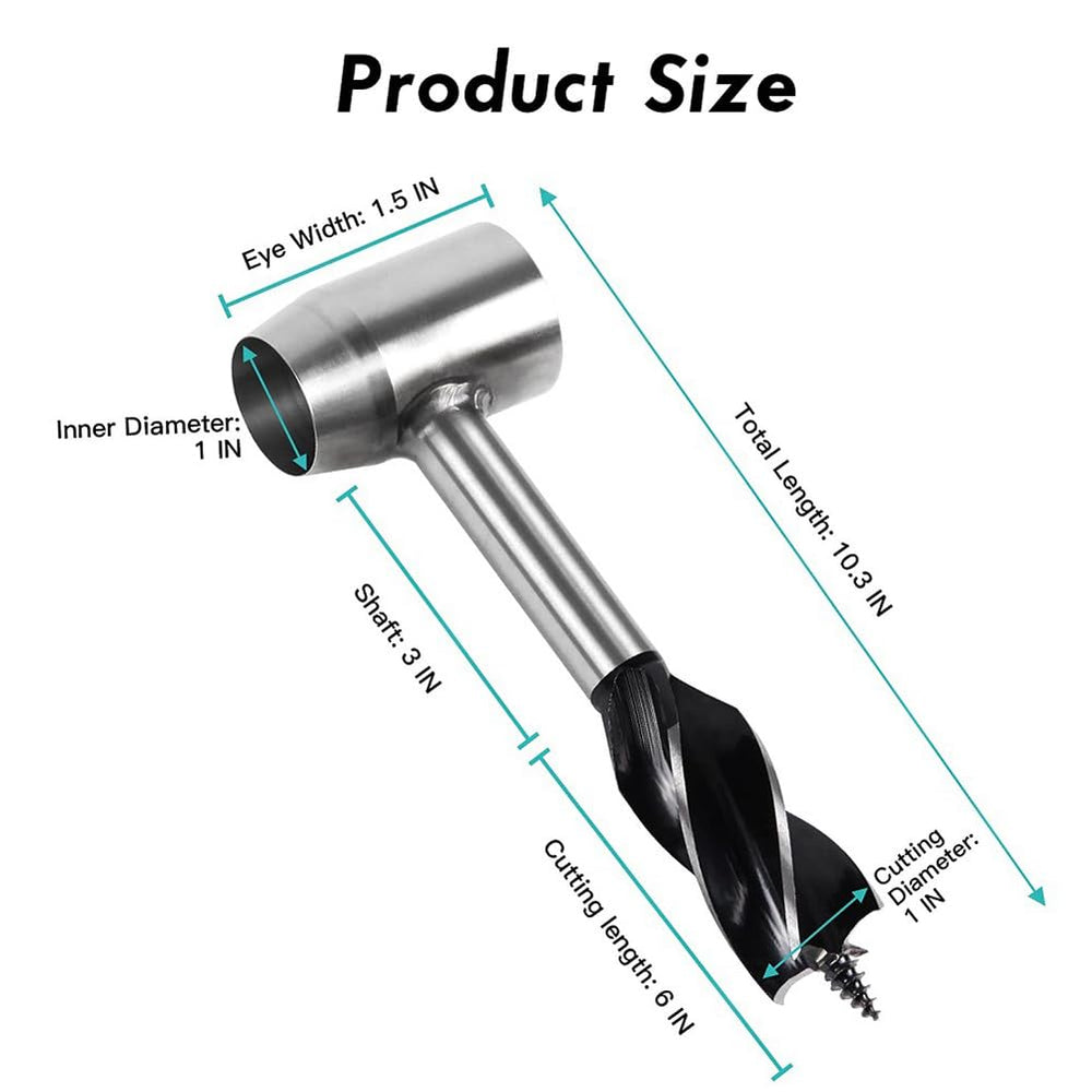 Naiveferry Bushcraft Hand Auger Wrench compact and easy to pack in a backpack.