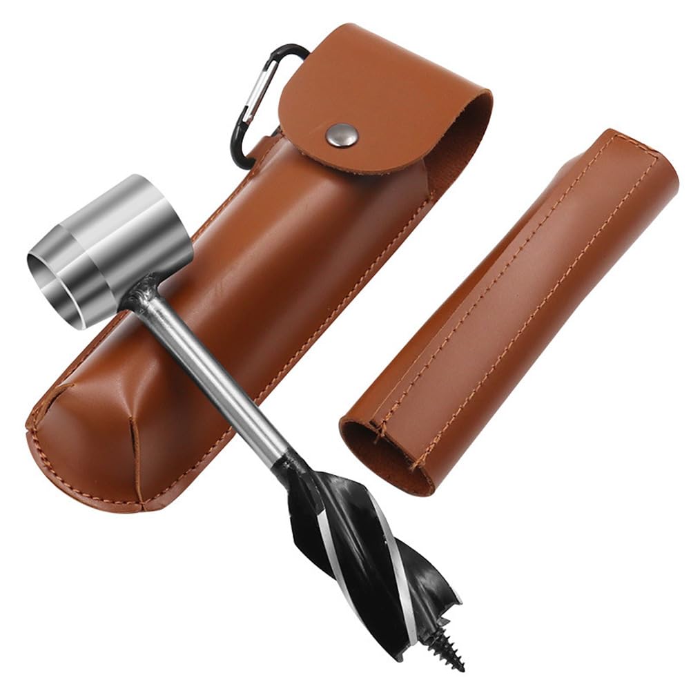 Naiveferry Bushcraft Hand Auger Wrench with a comfortable ergonomic handle for outdoor use.