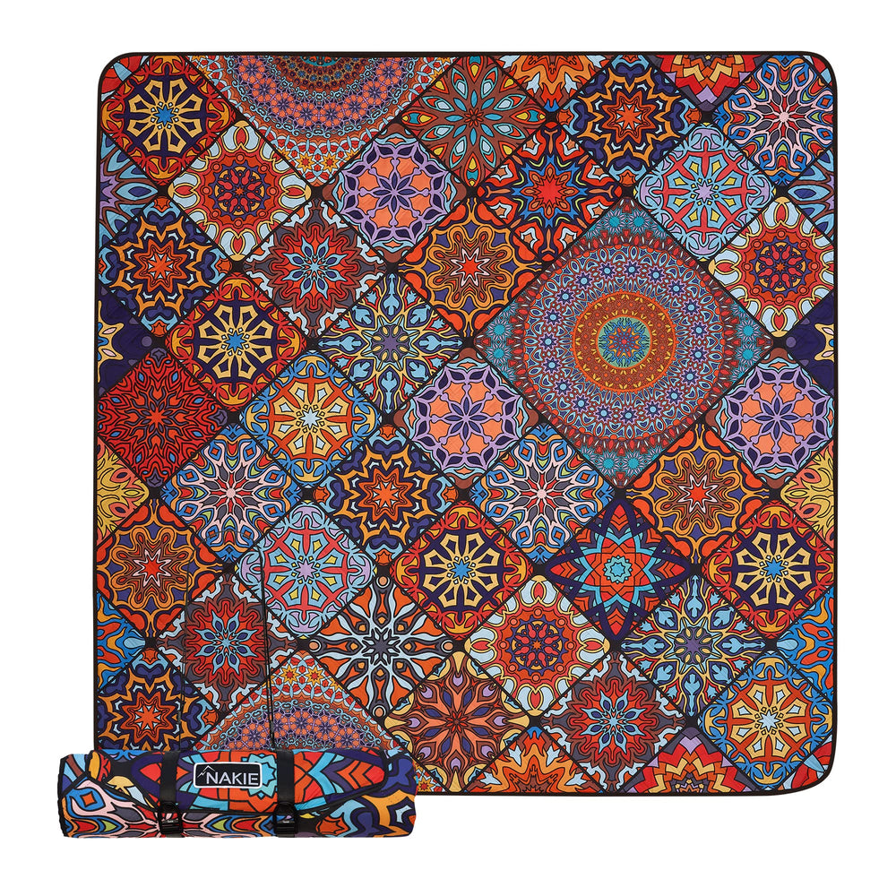 Nakie Picnic Blanket folded compact for easy carrying and storage