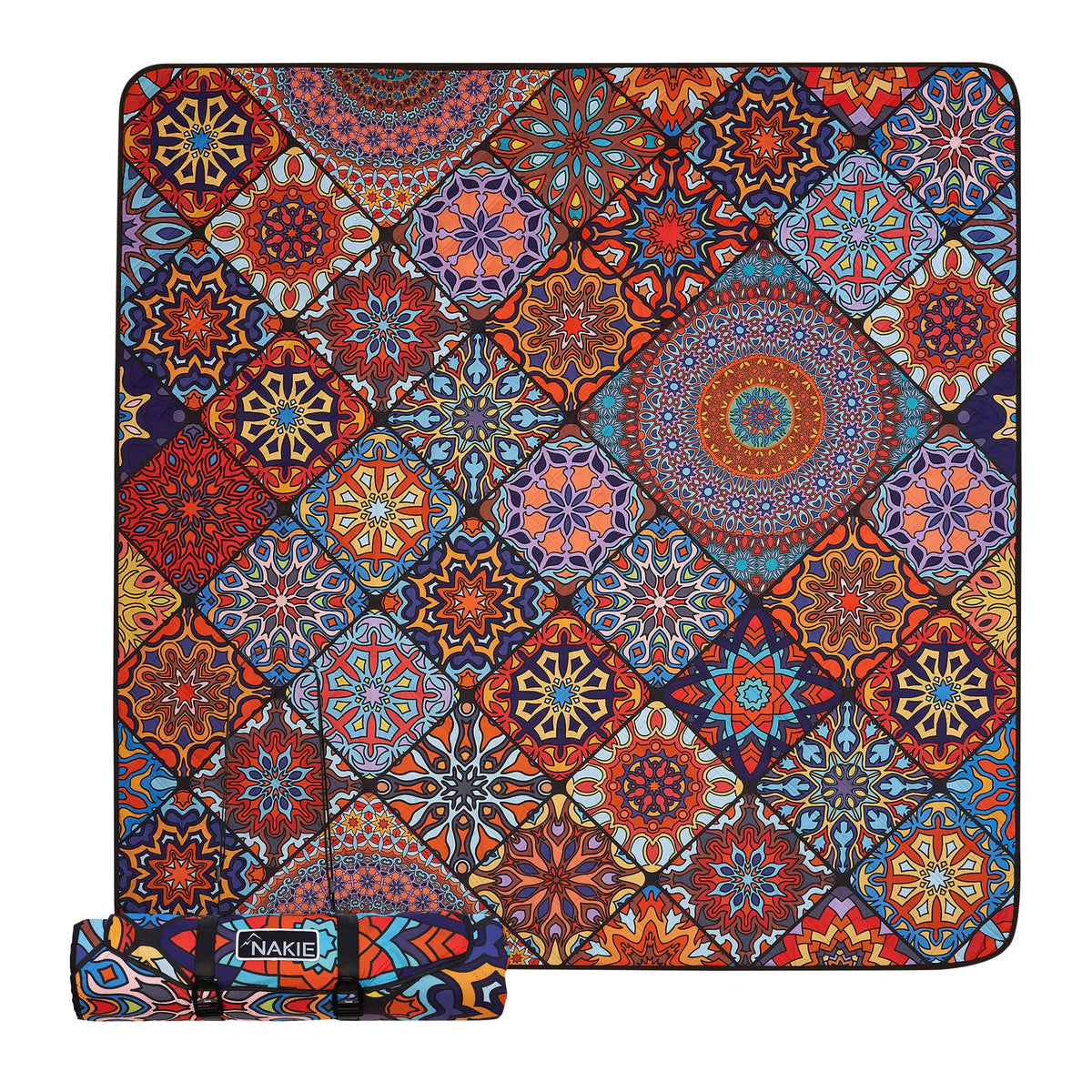 Nakie Picnic Blanket folded compact for easy carrying and storage