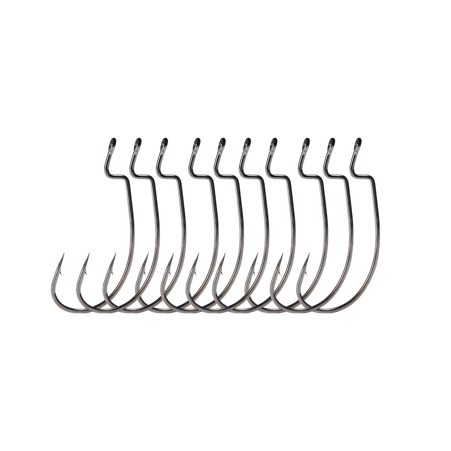 Nako Power offset worm hook 9203 ready for Texas rig finesse