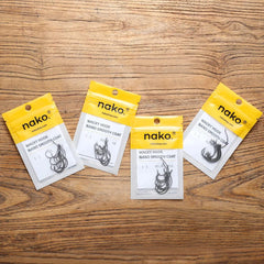 Nako Power Wacky Hook 8203 triangular point close up for sharp penetration.