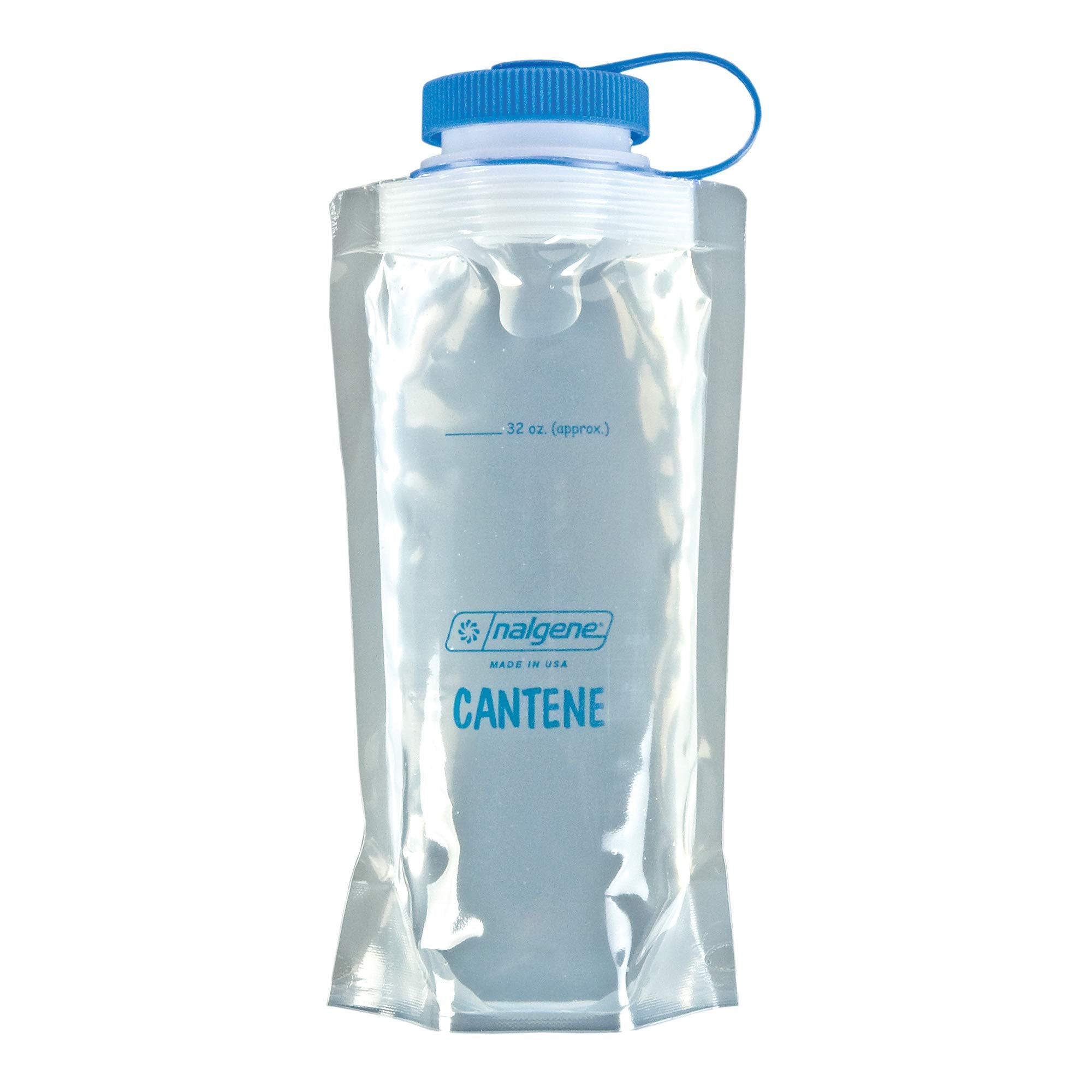 Nalgene cantene 32oz front view showing rugged build for outdoor adventures