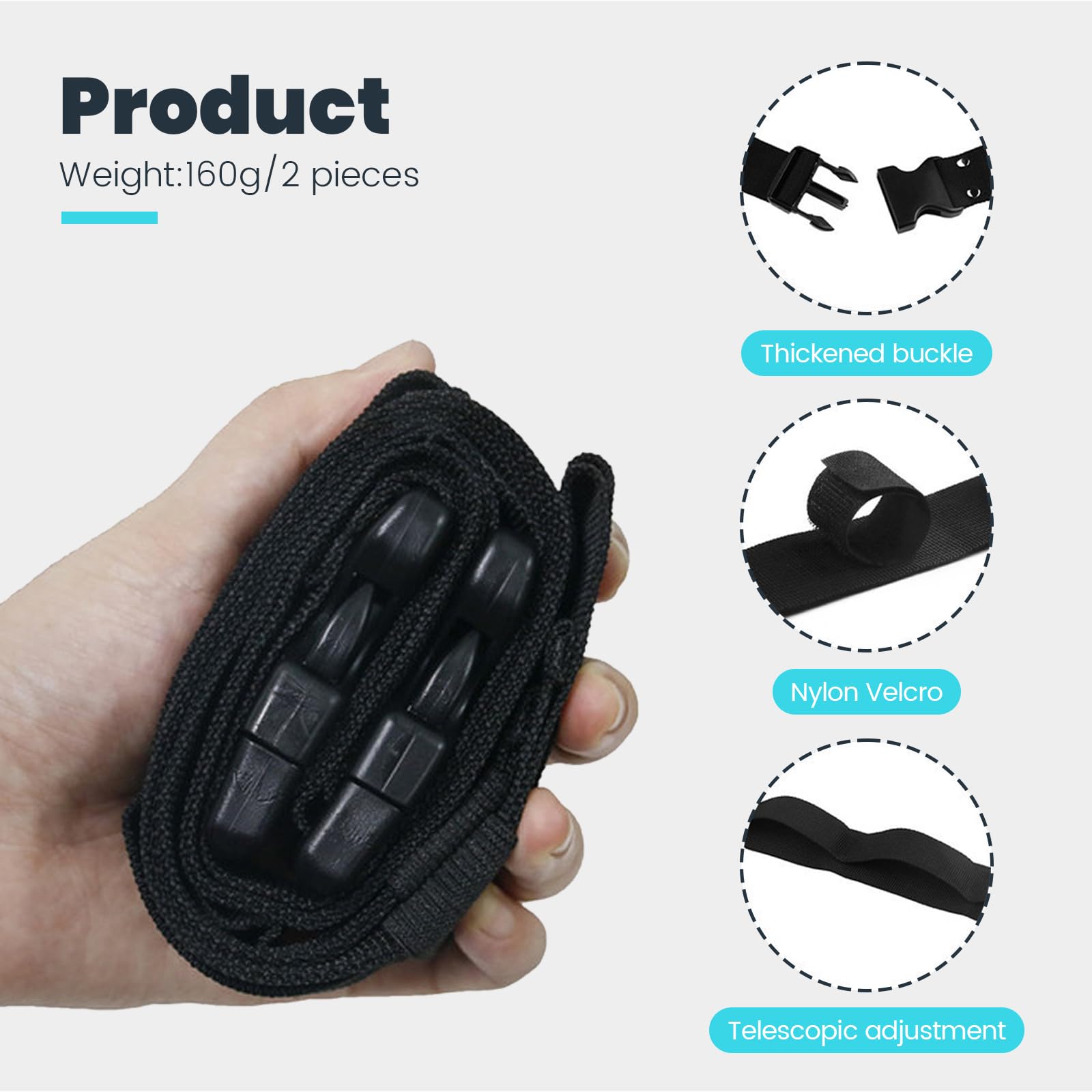 Adjustable length range from 30 to 53 inches