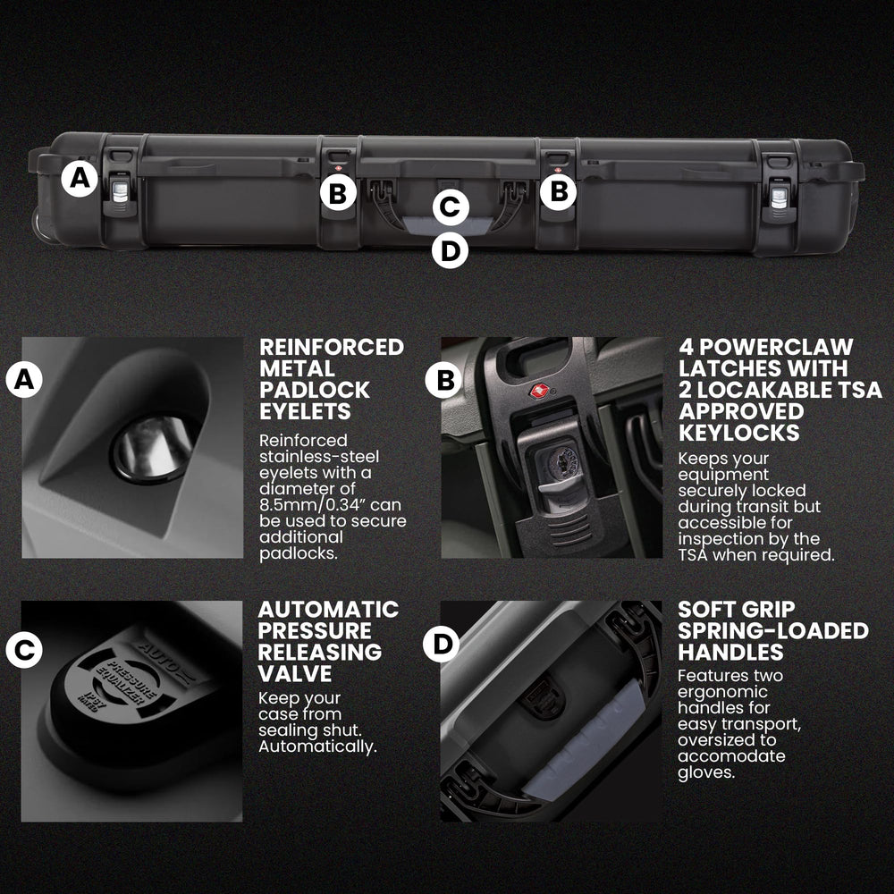 NANUK 990 NK-7 resin shell provides rugged exterior protection