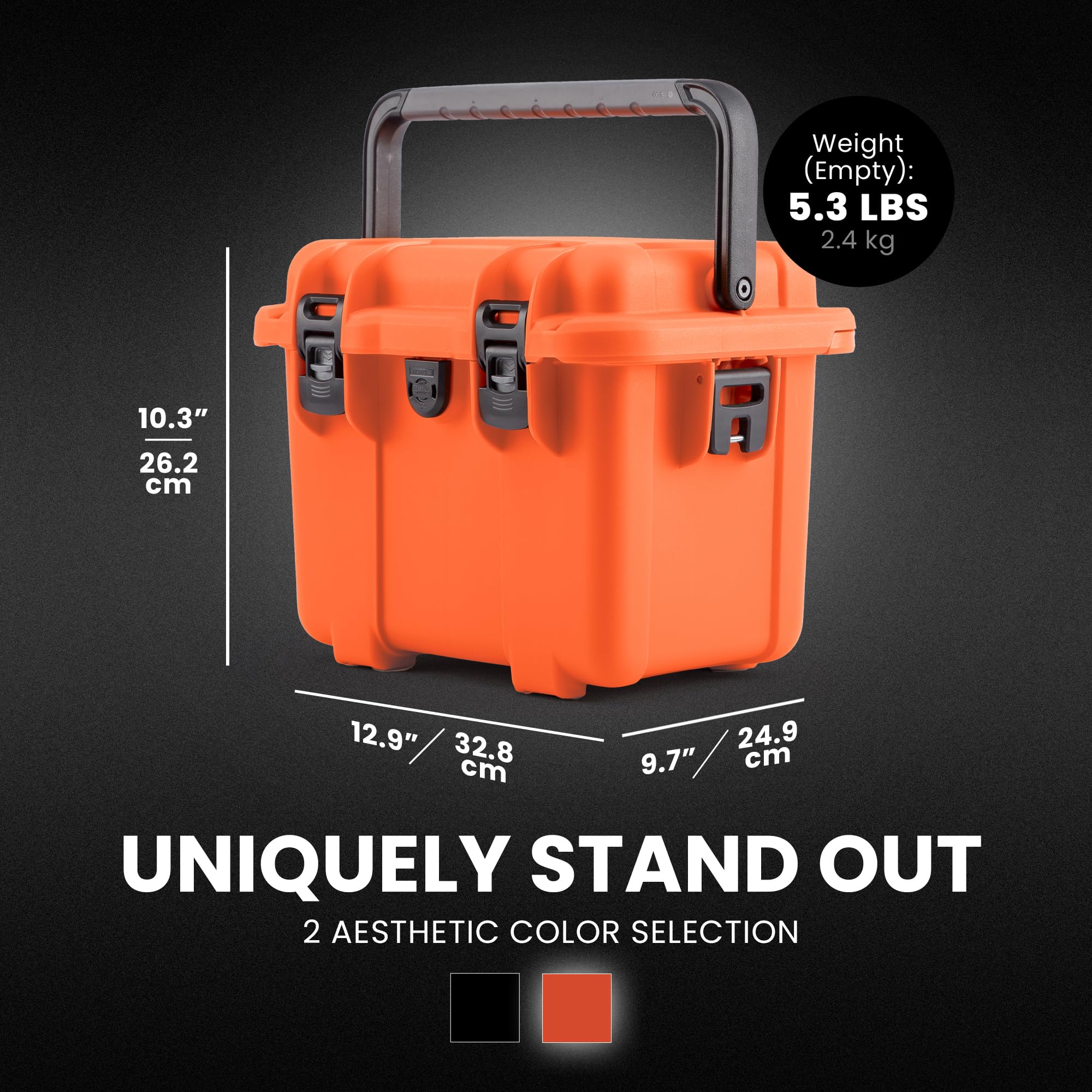 NANUK Trail 10-11.2L interior mesh lid organizer helps keep small items sorted.