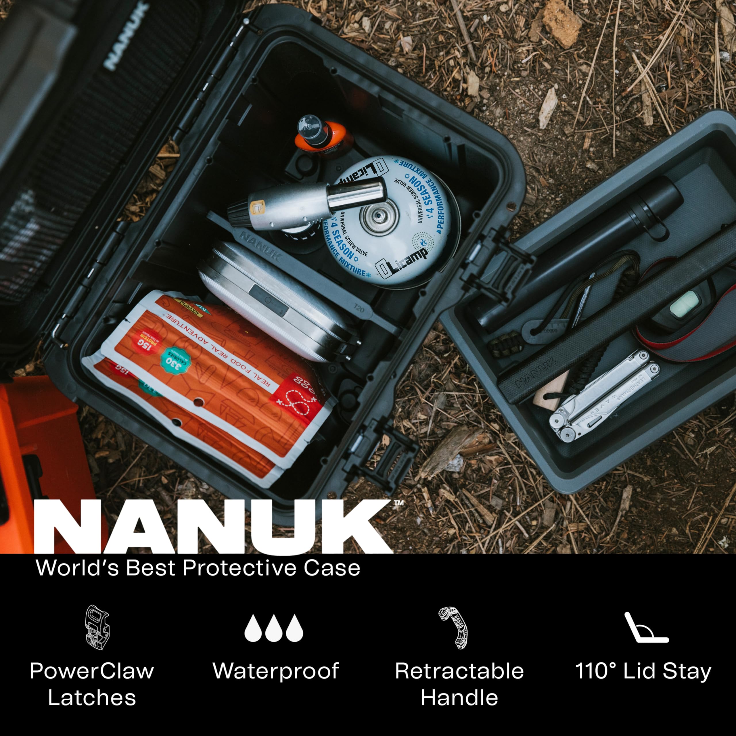 NANUK Trail 10L compact boat storage fits gear on deck.