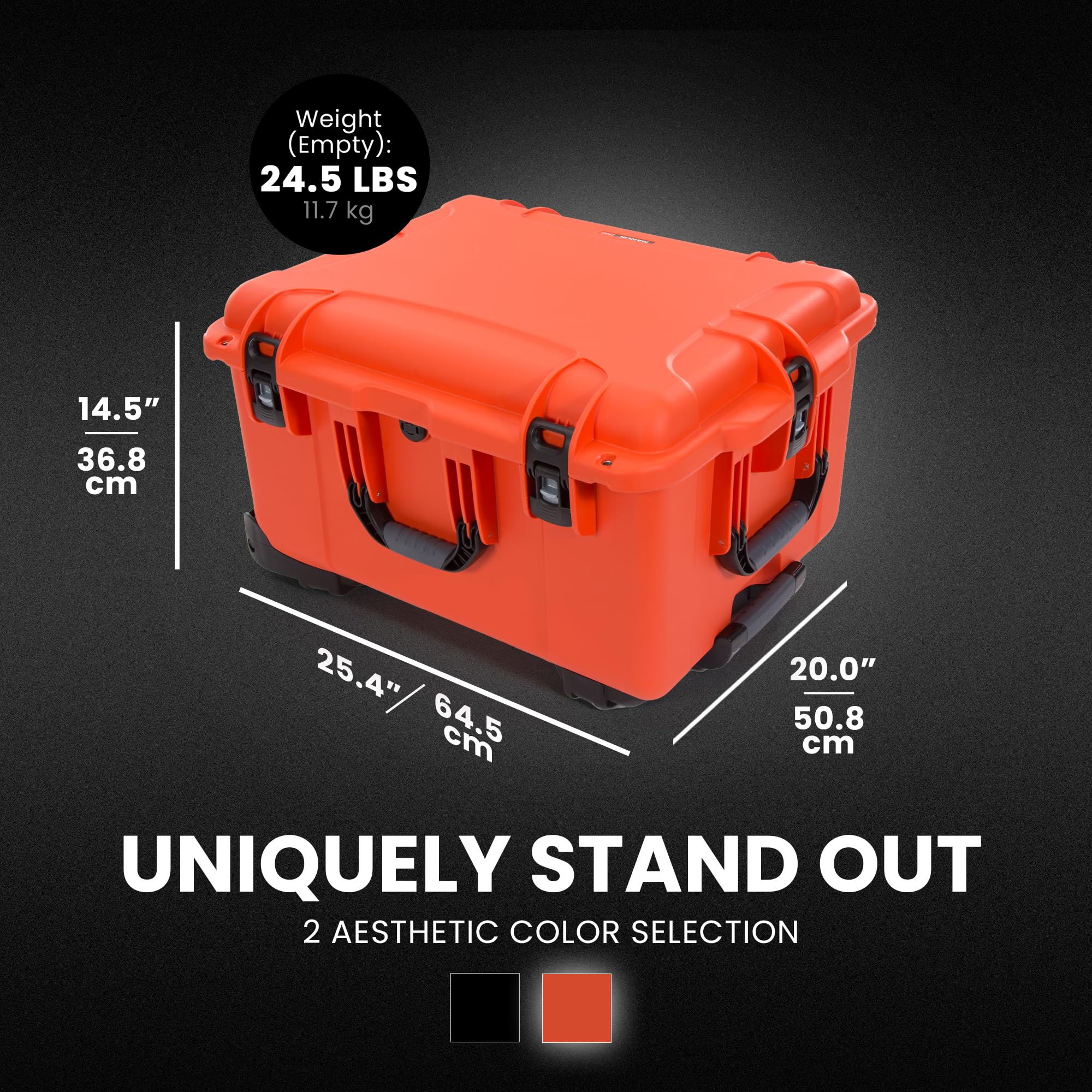 Interior showing removable tray and divider