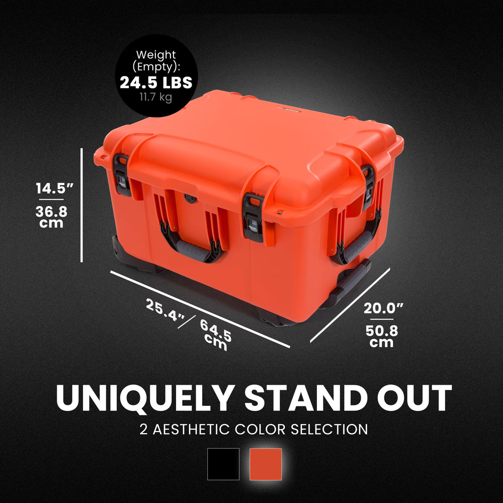 NANUK Trail 80 PowerClaw latches secure gear on rough terrain.