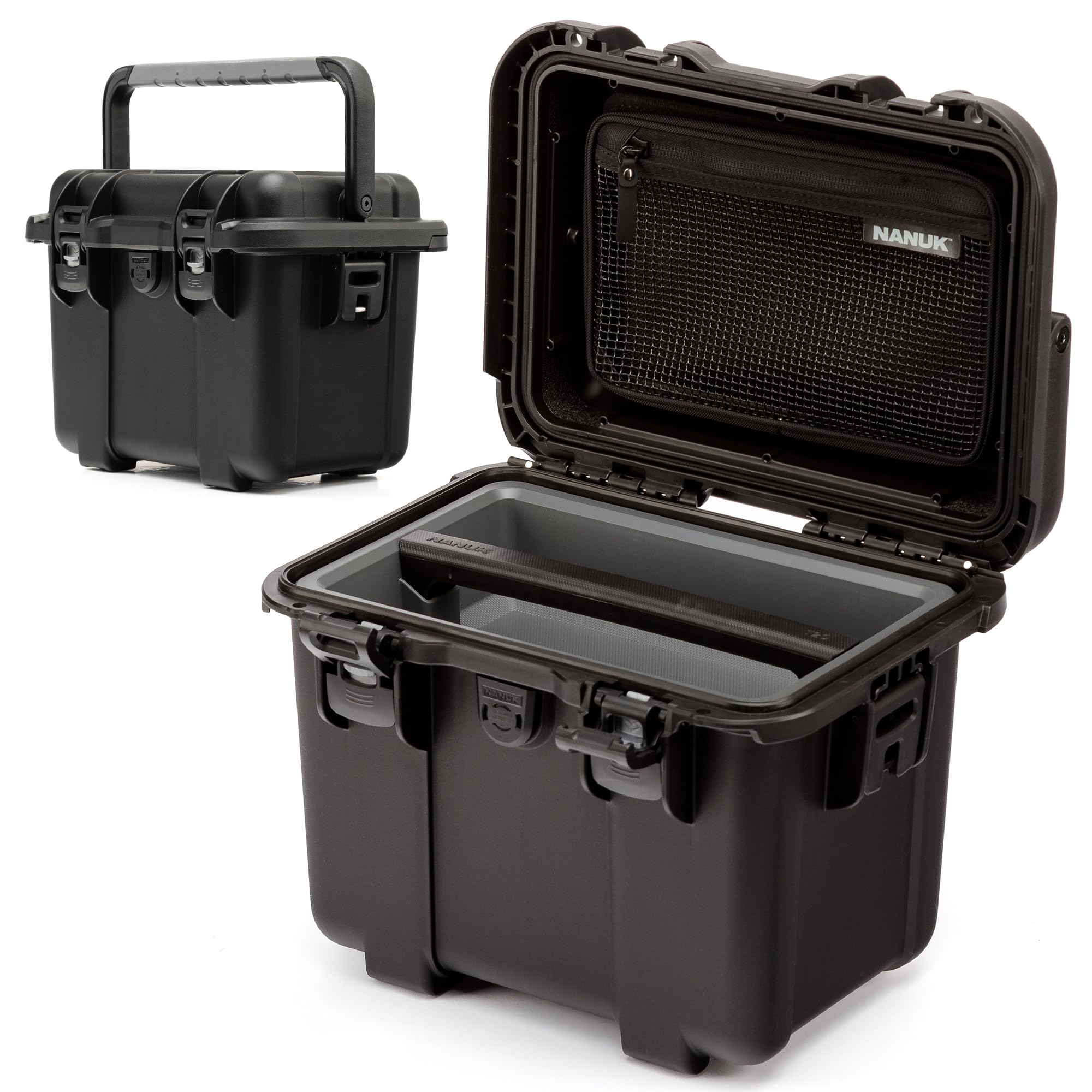 NANUK Trail 10 black front view showing exterior