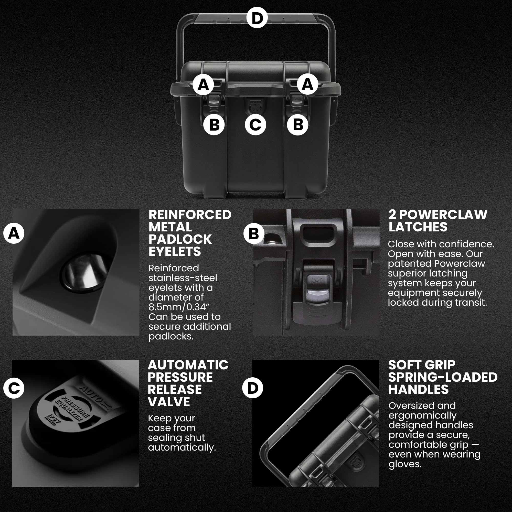 Rigid tray and mobile divider inside NANUK Trail 10
