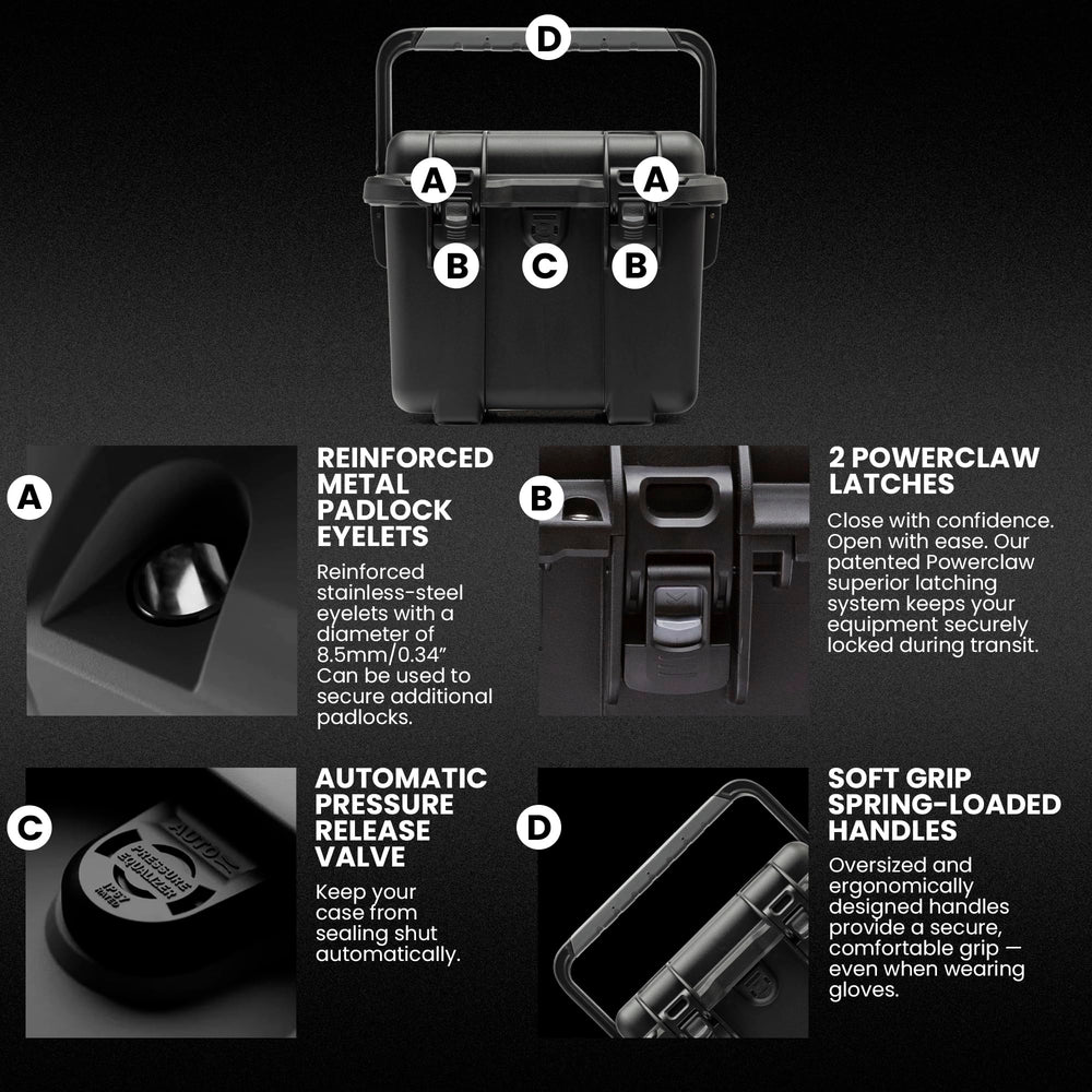 Rigid tray and mobile divider inside NANUK Trail 10