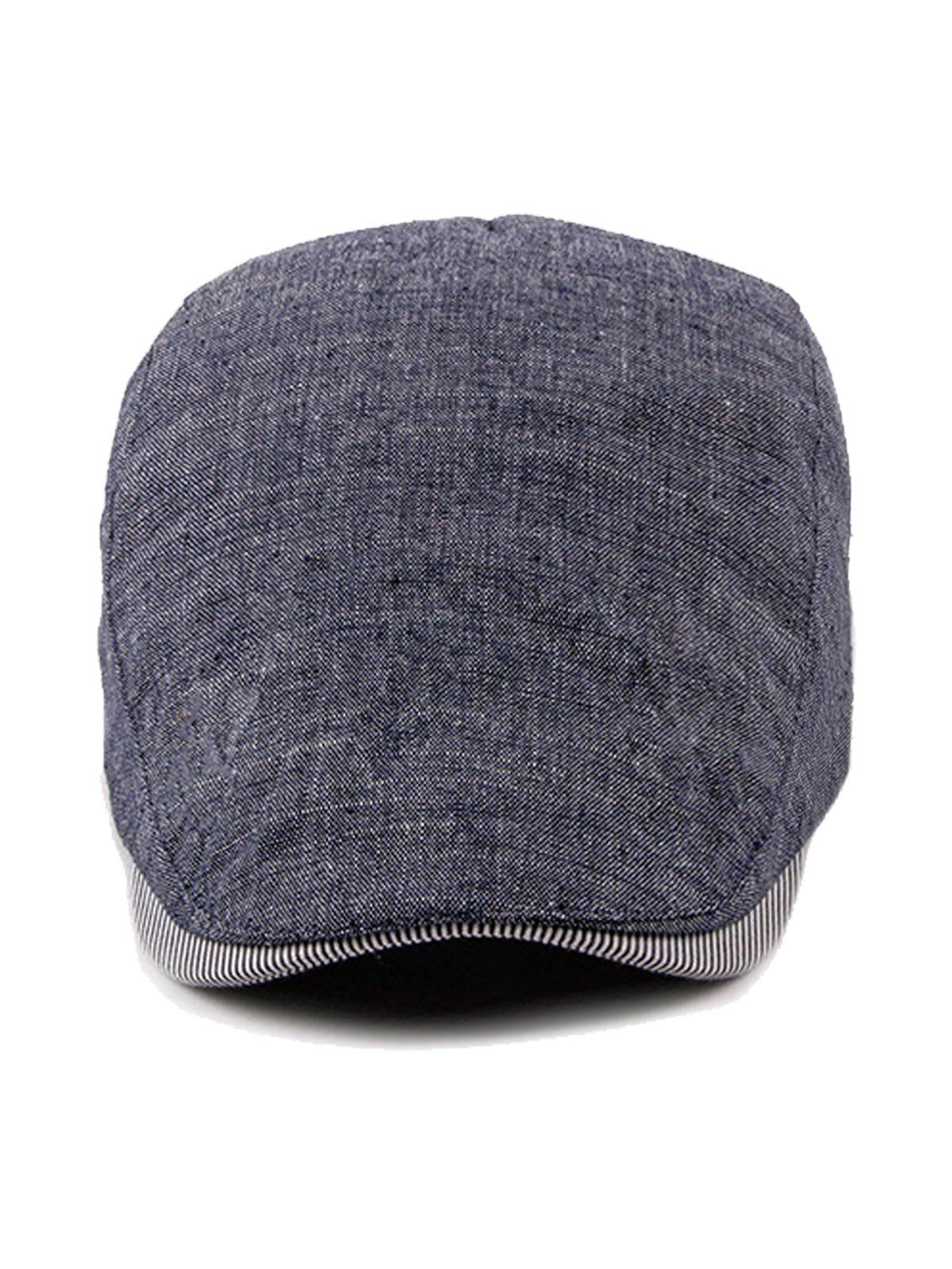 Nanwansu Men's Newsboy Cap Ivy Cotton Flat Hat Blue - Left Side