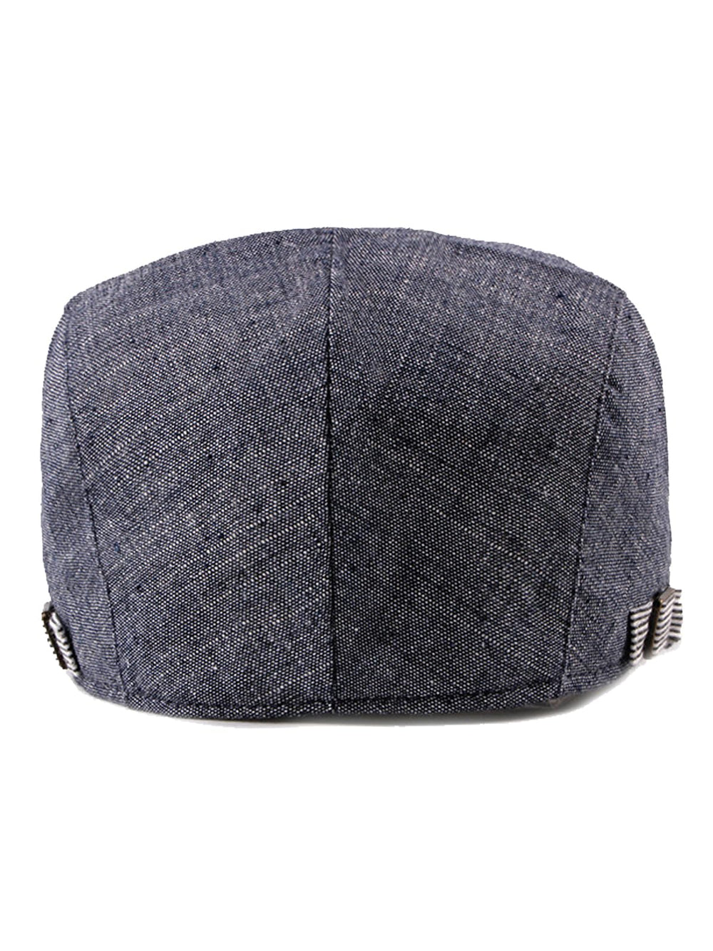 Nanwansu Men's Newsboy Cap Ivy Cotton Flat Hat Blue - Back View