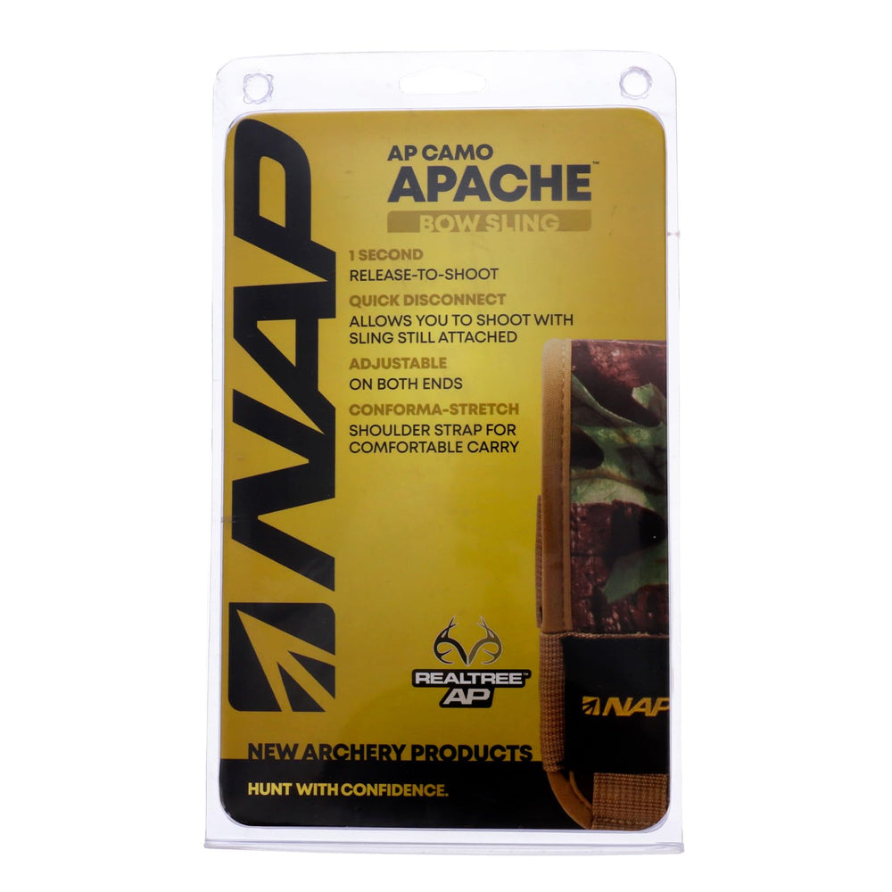 NAP Apache Bow Sling packs away easily for compact storage between hunts.