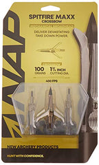Close-up of Spitfire Maxx mechanical broadhead blades
