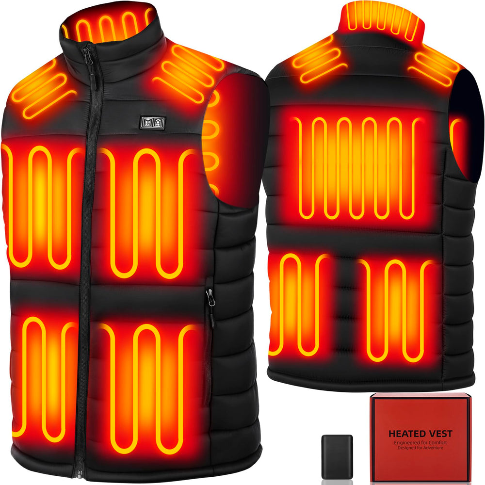 NAPALOOK vest runtime varies by heat level, with USB-C fast charging.